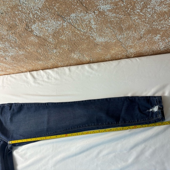 True Craft High Rise Skinny Jeans Slightly Distressed Blue Denim Pants Size 7 - Picture 13 of 15